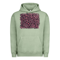 Pigment Oil Green pink leopard with pink glitter Urban Hoodie - Artiststas