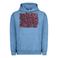 Pigment Pebble Blue pink leopard with pink glitter Urban Hoodie - Artiststas