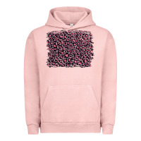 Pigment Salmon pink leopard with pink glitter Urban Hoodie - Artiststas