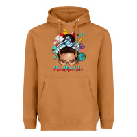 Meerkat teacher life messy bun Heavyweight Hoodie - texasbilliewilder