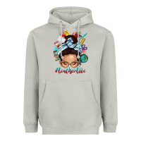 Moon Dust teacher life messy bun Heavyweight Hoodie - texasbilliewilder