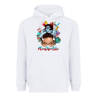 White teacher life messy bun Heavyweight Hoodie - texasbilliewilder