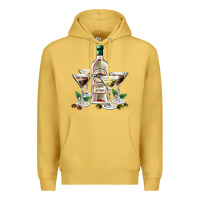 Antique Gold martini glasses and martini bottle Premium Hoodie - AdoDesignShop