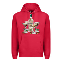 Cardinal martini glasses and martini bottle Premium Hoodie - AdoDesignShop