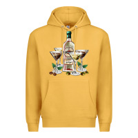 Mustard martini glasses and martini bottle Premium Hoodie - AdoDesignShop