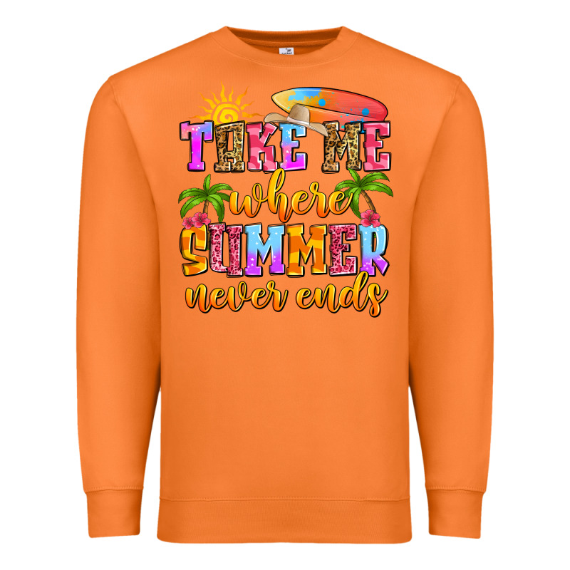 Take Me Where Summer Never Ends Premium Sweatshirt by Zillion Design Studio | Teevron