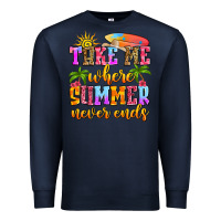 Navy take me where summer never ends Premium Sweatshirt - Zillion Design Studio