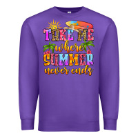Purple take me where summer never ends Premium Sweatshirt - Zillion Design Studio