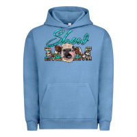 Pigment Pebble Blue show mom aztec cowhide heifer Urban Hoodie - Artiststas