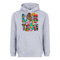 Heather Grey lab tech Heavyweight Hoodie - Zillion Design Studio