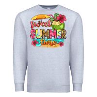 Heather Grey sweet summer time Premium Sweatshirt - Zillion Design Studio