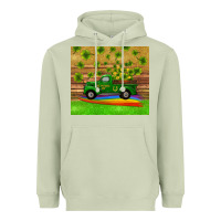 Matcha st patricks day truck shamrock with rainbow tumbler Heavyweight Hoodie - RanaPortraitStore