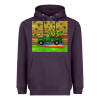 Plum st patricks day truck shamrock with rainbow tumbler Heavyweight Hoodie - RanaPortraitStore