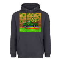 Smoke st patricks day truck shamrock with rainbow tumbler Heavyweight Hoodie - RanaPortraitStore