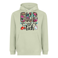 Matcha ekg tech Heavyweight Hoodie - Zillion Design Studio