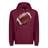 Burgundy football ball Premium Hoodie - JahusDesignShop