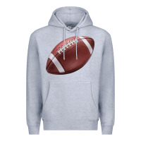 Heather Grey football ball Premium Hoodie - JahusDesignShop
