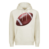 Oatmeal Heather football ball Premium Hoodie - JahusDesignShop