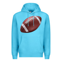 Ocean Blue football ball Premium Hoodie - JahusDesignShop