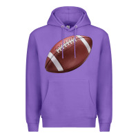 Purple football ball Premium Hoodie - JahusDesignShop