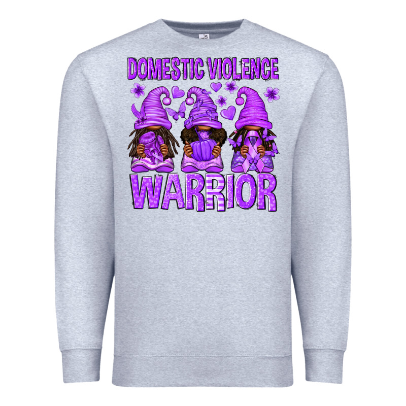 Domestic Violence Warrior Afro Gnomes Premium Sweatshirt by texasbilliewilder | Teevron