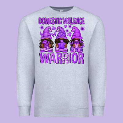 Domestic Violence Warrior Afro Gnomes Premium Sweatshirt Designed By Texasbilliewilder