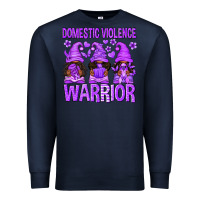 Navy Domestic Violence Warrior Afro Gnomes Premium Sweatshirt - texasbilliewilder