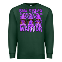 Sports Green Domestic Violence Warrior Afro Gnomes Premium Sweatshirt - texasbilliewilder