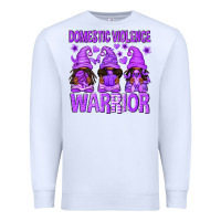 White Domestic Violence Warrior Afro Gnomes Premium Sweatshirt - texasbilliewilder