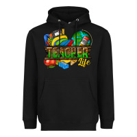 Black teacher life Heavyweight Hoodie - texasbilliewilder