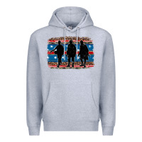 Heather Grey armed forces day soldier Premium Hoodie - Artiststas