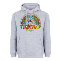 Heather Grey teacher life Heavyweight Hoodie - texasbilliewilder