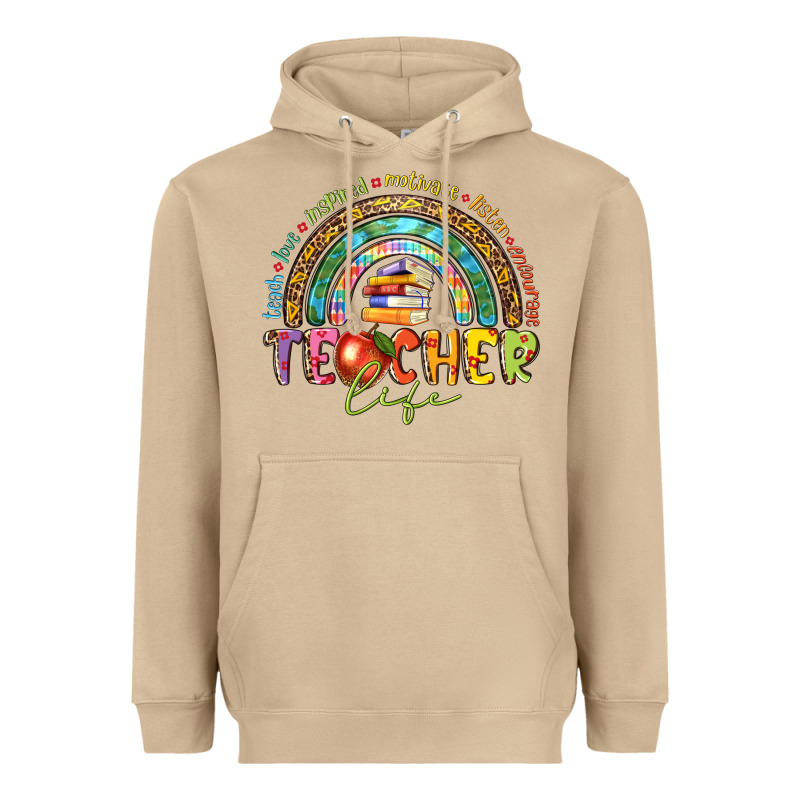 Teacher Life Heavyweight Hoodie by texasbilliewilder | Teevron