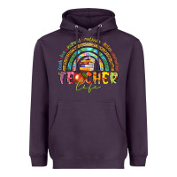 Plum teacher life Heavyweight Hoodie - texasbilliewilder