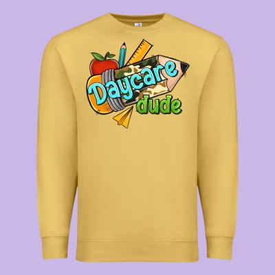 Daycare Dude Premium Sweatshirt Designed By Ranaportraitstore