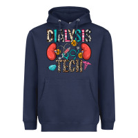 Navy dialysis tech Heavyweight Hoodie - Zillion Design Studio