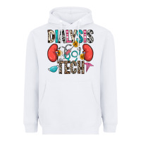 White dialysis tech Heavyweight Hoodie - Zillion Design Studio