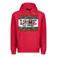 Cardinal armed forces day love our troops Premium Hoodie - Artiststas