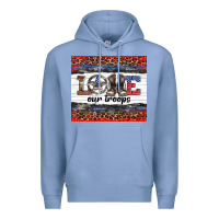 Colony Blue armed forces day love our troops Premium Hoodie - Artiststas