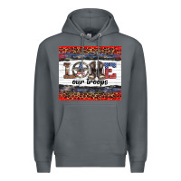 Rock armed forces day love our troops Premium Hoodie - Artiststas