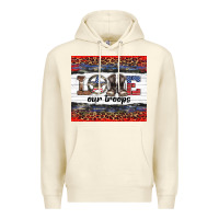 Sandshell armed forces day love our troops Premium Hoodie - Artiststas