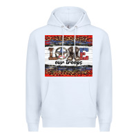 White armed forces day love our troops Premium Hoodie - Artiststas