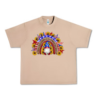 Burro american flag gnomes sunflowers rainbow Urban Heavy Tee - Artiststas