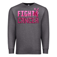 Charcoal Heather Fight Cancer Premium Sweatshirt - texasbilliewilder