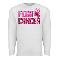 Oatmeal Heather Fight Cancer Premium Sweatshirt - texasbilliewilder