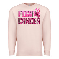 Pale Pink Fight Cancer Premium Sweatshirt - texasbilliewilder