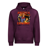 Mauve Wine make america cowboy again Urban Hoodie - AdoDesignShop