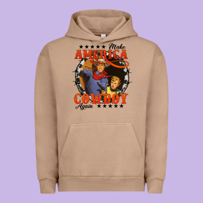 Make America Cowboy Again Urban Hoodie Designed By Adodesignshop
