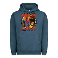 Pigment Midnight Navy make america cowboy again Urban Hoodie - AdoDesignShop