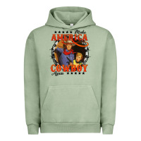 Pigment Oil Green make america cowboy again Urban Hoodie - AdoDesignShop